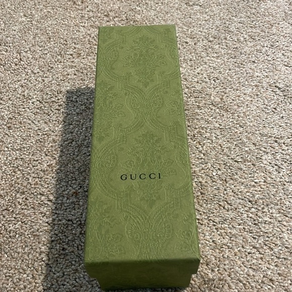 NEW Gucci Red and Blue Geometric Monogram Pattern Pouch Leather Pencil Case - Picture 4 of 6